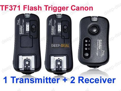 TF-371 Flash Grouping Trigger for Canon with 2 Receivers