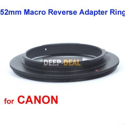 52mm Macro Reverse Adapter Ring for CANON EOS EF Mount