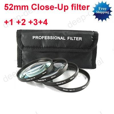 52mm Macro Close-Up +1 +2 +4 +10 Close Up Filter Kit