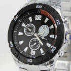 Mens Stainless Steel Deluxe Design New Quartz Movement Wrist Watch