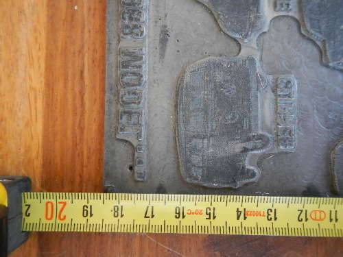 Rare printing plates of VW advert c.1968 (1 of 2)