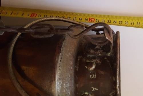 Brass plated milk can