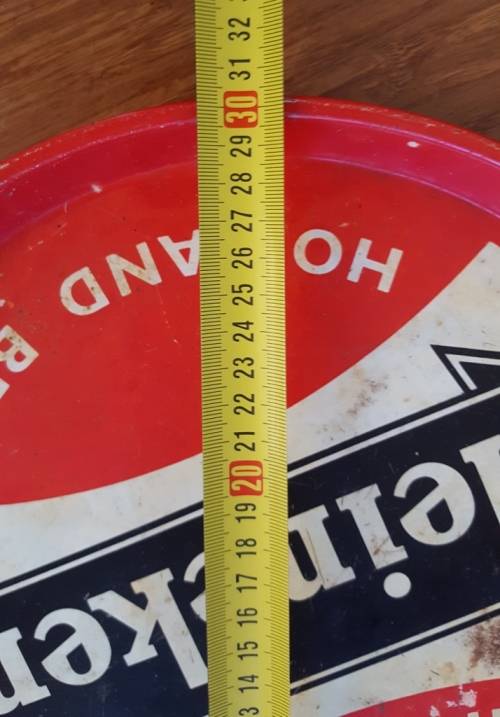 Decanter, vintage Heineken tray and optics