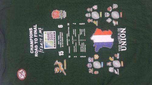 Rugby World Cup 2007 winners T-shirt