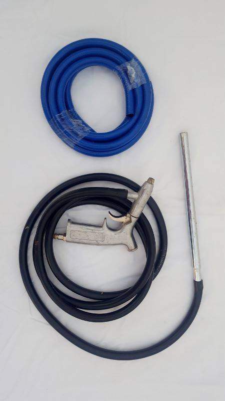 Sand blasting gun & extra hose