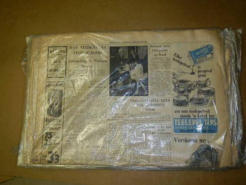 Newspapers from the 40's and 50's