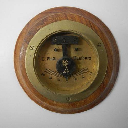 Vintage Brass German Clinometer, C Plath