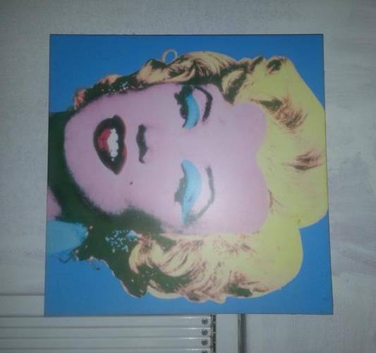 Andy Warhol-like pop art print of Marilyn Monroe