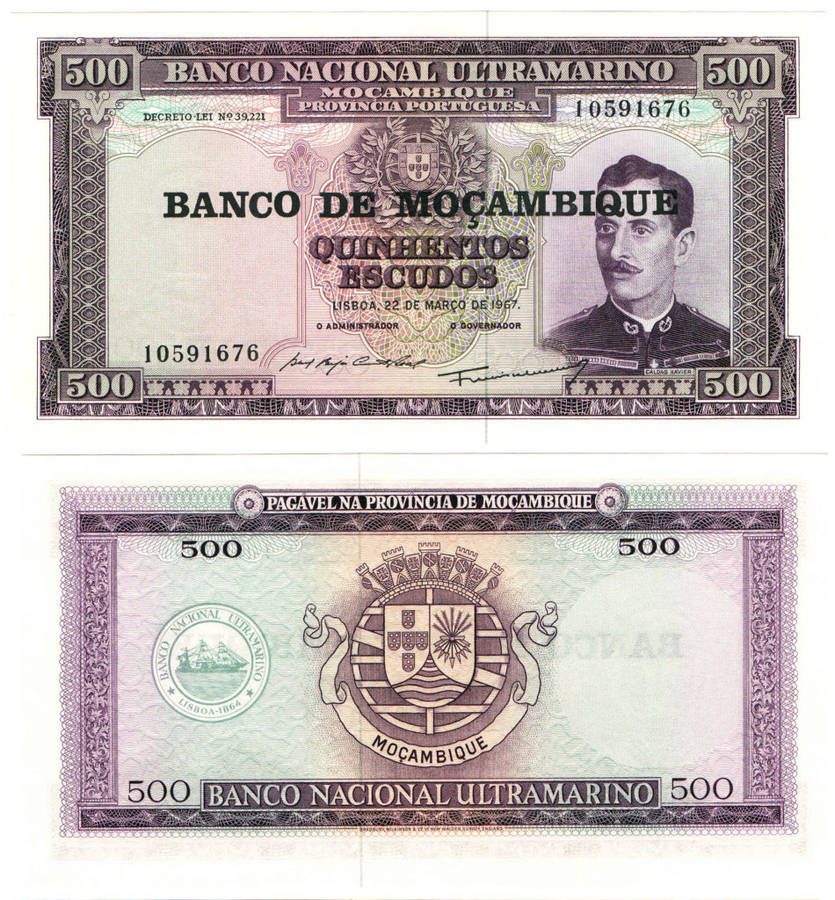 Mozambique (Portuguese) - 500 Escudos 1967 UNC