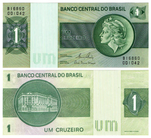Brazil - 1 Cruzeiro 1980 UNC