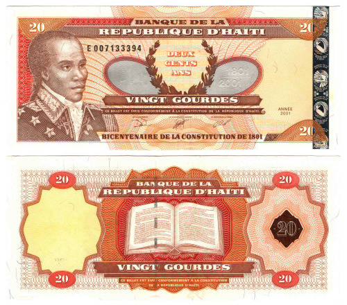 Haiti - 20 Gourdes 2001 UNC
