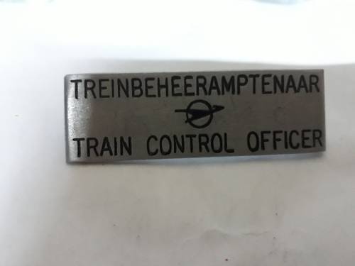 Vintage Genuine Leather briefcase with badge