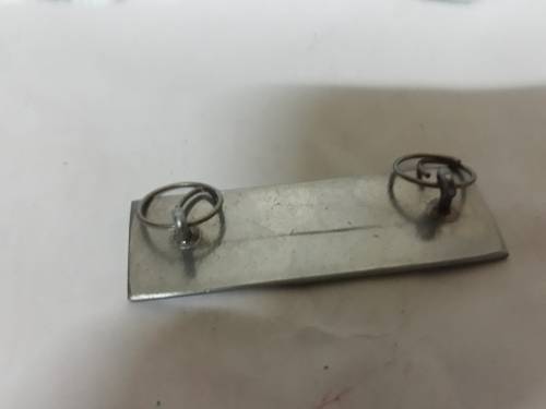 Vintage Genuine Leather briefcase with badge