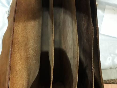 Vintage Genuine Leather briefcase with badge