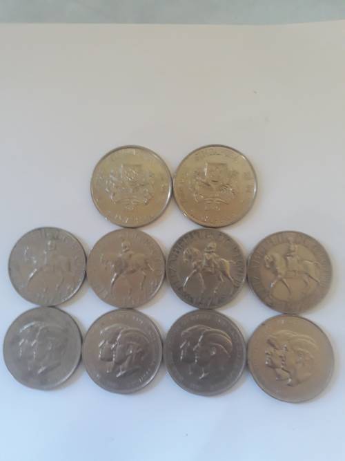 Lot of 10 crown size coins(Bid for lot)