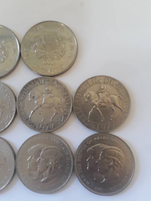 Lot of 10 crown size coins(Bid for lot)