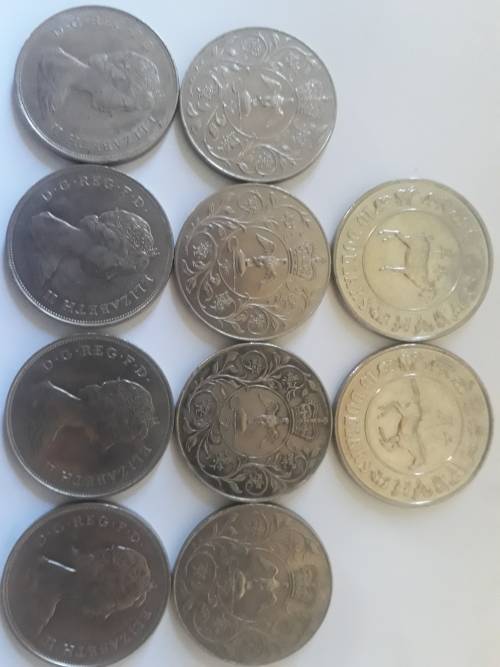 Lot of 10 crown size coins(Bid for lot)