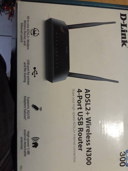 D-Link ADSL2 + Wireless router