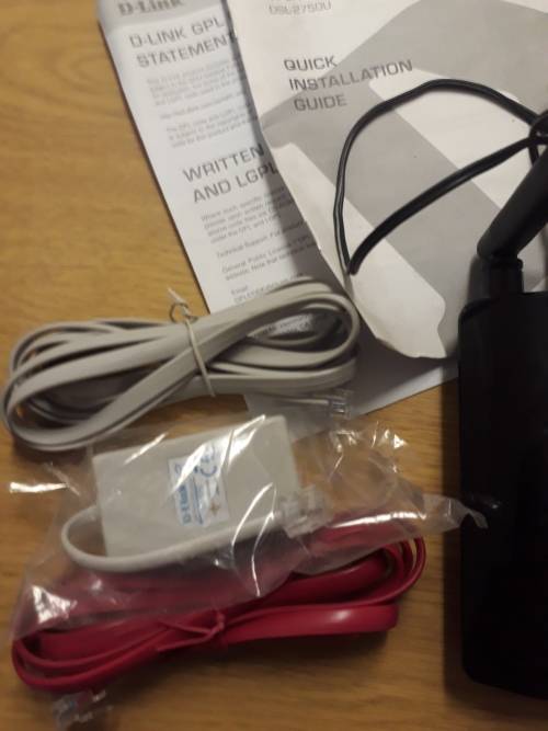 D-Link ADSL2 + Wireless router