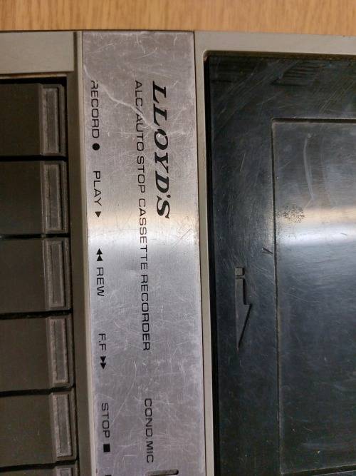 Vintage Lloyds cassette recorder