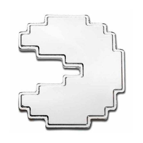 2021 1oz Niue PAC-MAN Shaped .999 Silver BU Coin