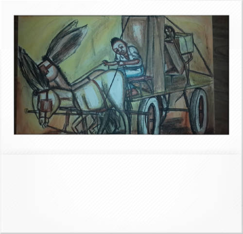 Original SELESHO-DONKEY CART LARGE-640MMX 460MM-VALUED AT R5000