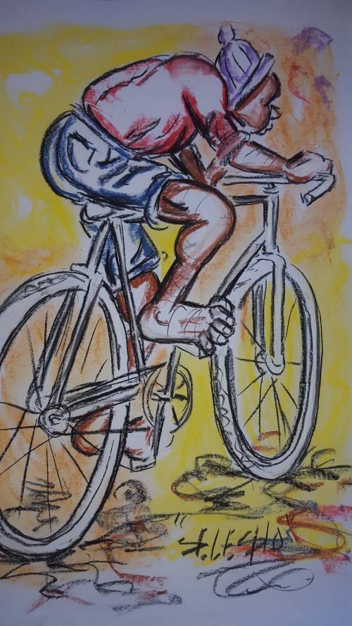 Original Selesho- BIG  Painting -X LARGE- 600MMX 420MM-VALUED AT R3000