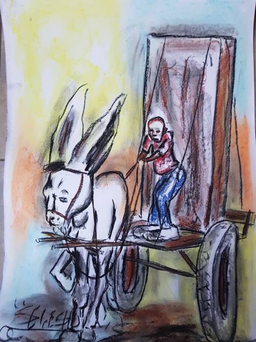 SELESHO  -X LARGE-APPROX.430MM X 610MM-VALUED AT R5000