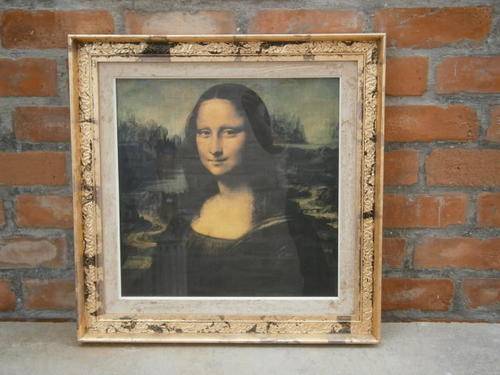 Large Framed Picture of Mona Lisa -(size-58,2cmx58,2cm)