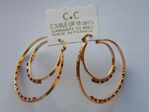 Earrings - Gold Plated - 18 carats