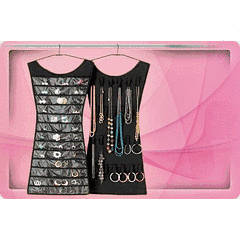 Little Black Dress Hanging Jewelry Organizer - As seen on TV