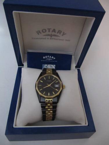 Stunning Rotary Dolphin Standard 2-tone Men's Watch