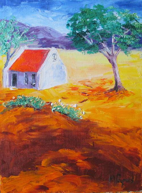 Country Cottage 4,  oil painting by Mary Papas