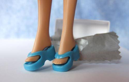 Blue Flip Flops for Barbie