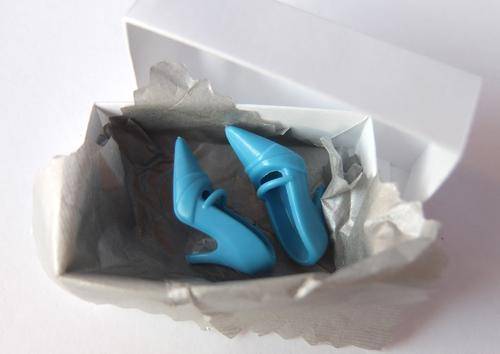 barbie shoes blue classic heels