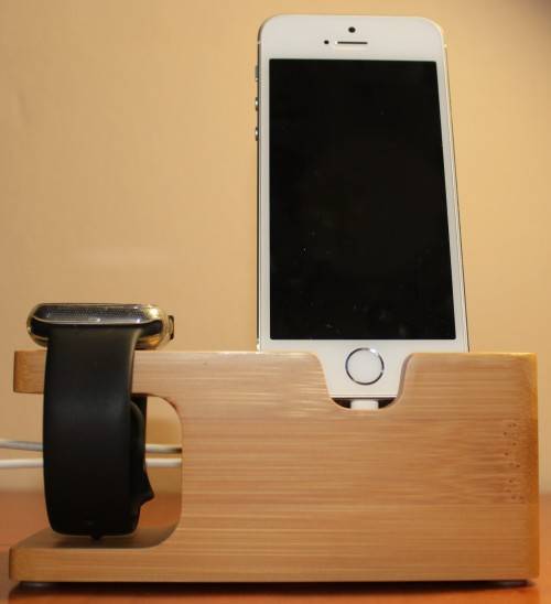 Bamboo iPhone Stand (Also holds Apple Watch) - Lowest Price in South Africa!