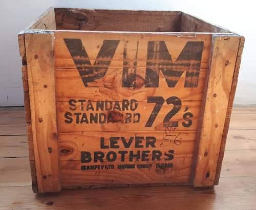 Lever Brothers Vim crate