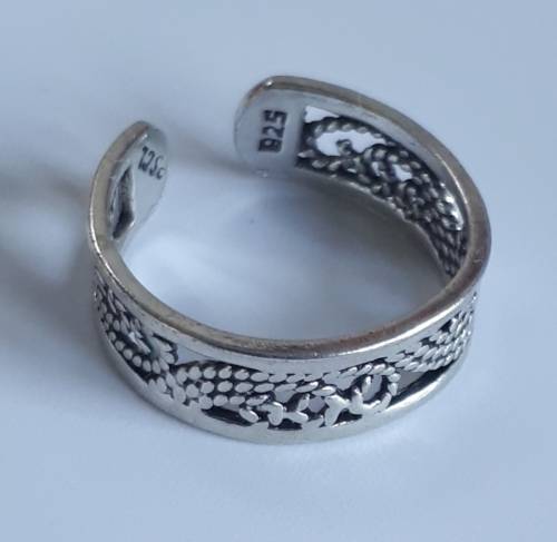 Genuine 925 Silver toe ring
