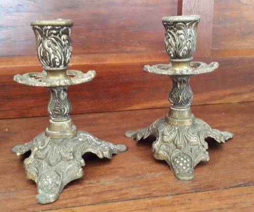 Vintage Italian candle holders. 11cm in height