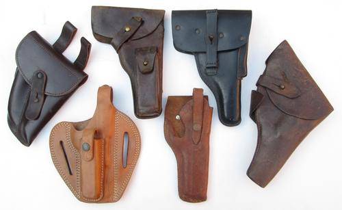 Collection of 6 Holsters.