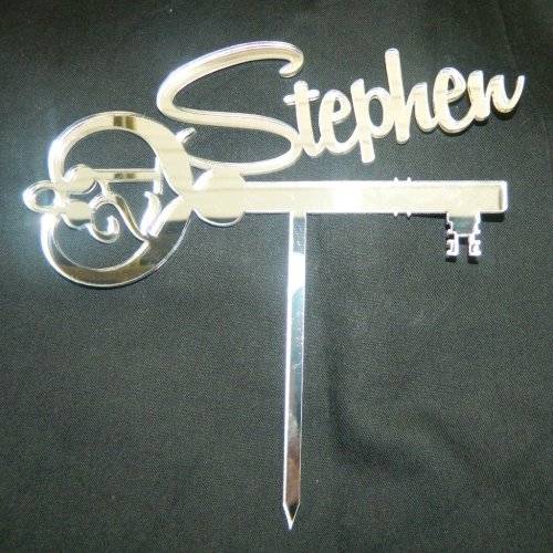 21ST BIRTHDAY PERSONALISED KEY - CAKE TOPPER