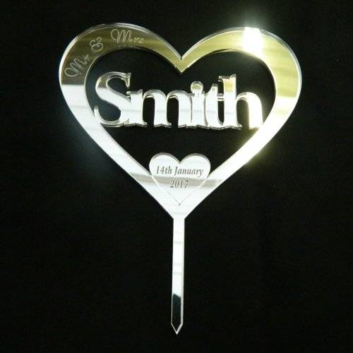 HEART CAKE TOPPER