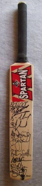 Mini Cricket Bat with Autographs