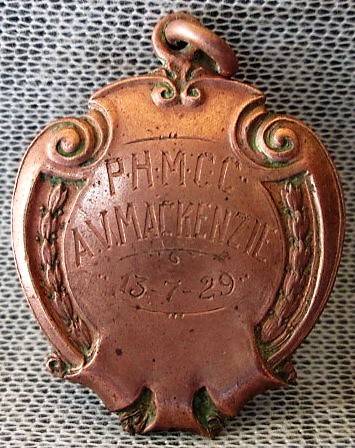 HEALTH/TREATMENT TEAM MEDAL 1929.7.13 P.H.M.C.C.