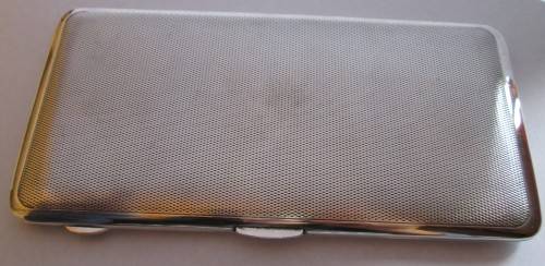 ART DECO SILVER PLATED CIGARETTE CASE (EPNS MADE IN ENGLAND)