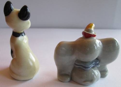 WALT DISNEY WADE FIGURINE - DISNEY BLOW UPS 1961-1965 LADY AND THE TRAMP (SEE DESCRIPTION) x2