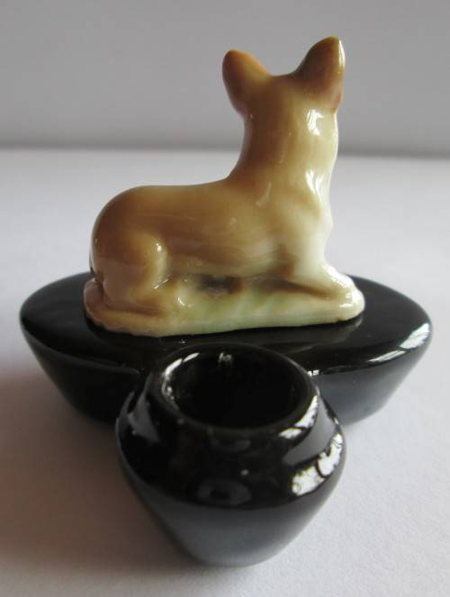 WADE CORGI ZOO LIGHTS CANDLE HOLDER CORGI FIRST WHIMSIES DERIVATIVES 1957-1962 (SEE DESCRIPTION)