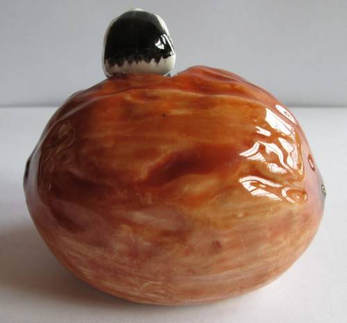 CELESTE FIGURINE SQUIRREL IN A NUT FINE QUALITY (SEE DESCRIPTION)