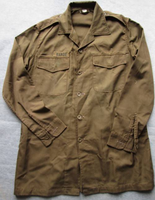 SADF NUTRIA LONG SLEEVE BROWNS SHIRT (SEE DESCRIPTION)