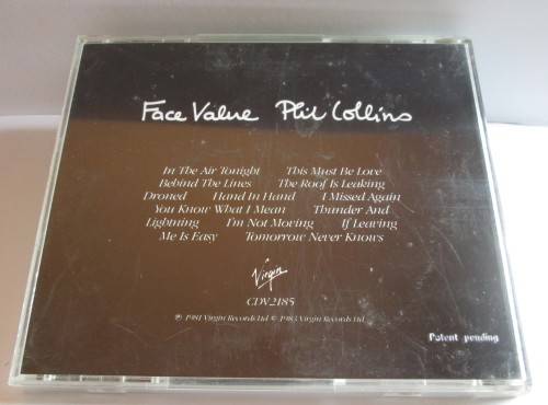 PHIL COLLINS - FACE VALUE 1981 CD / CDV 2185
